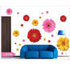 Daisy Flower Living Room Vinyl 3D Wall Stickers